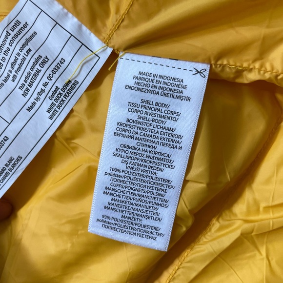 Polo Ralph Lauren Big Pony Puffer Jacket, Yellow and Black - Picture 9 of 10